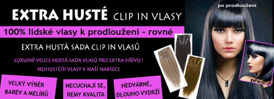 Extra husté clip in vlasy - sada k prodloužení vlasů - luxusní hustota